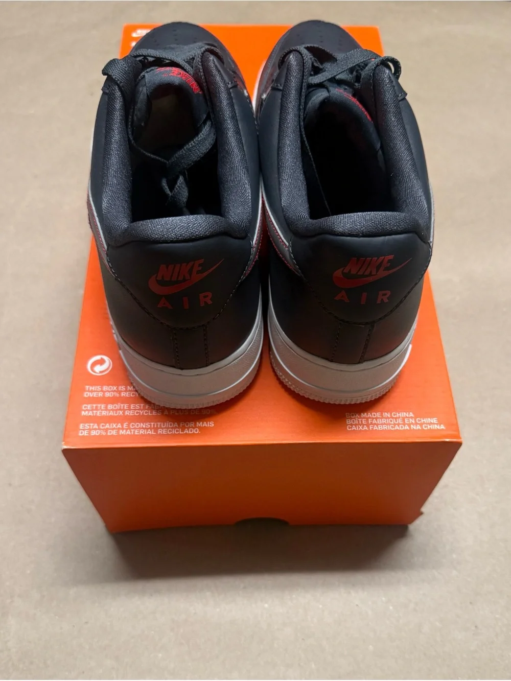 Nike Air Force 1 ‘07 Low 3M AF1 Anthracite Silver Men’s size 9 shoes NEW!